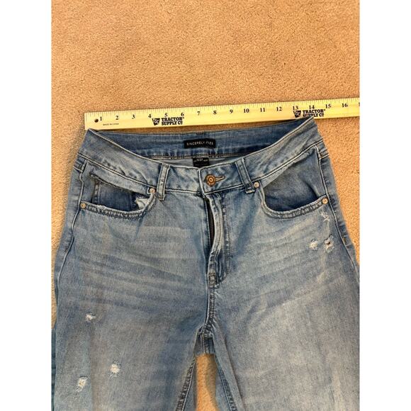 Sincerely Jules Distressed Stretch Jeans Size 5/27 - Picture 2 of 5